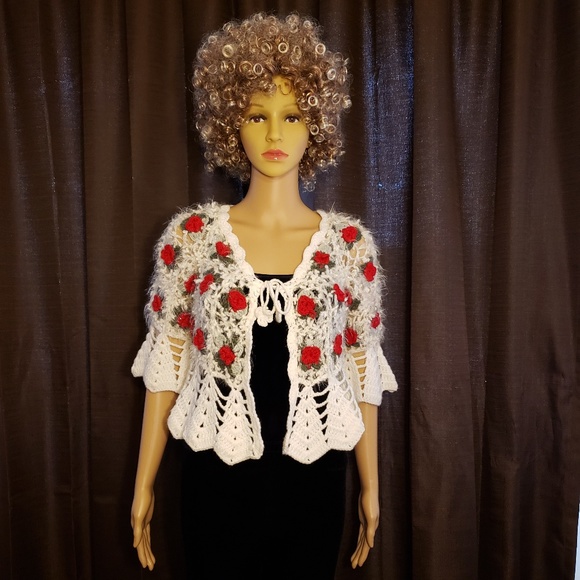 Mingle Off-White Vintage Pull Over Knit Cardigan - Picture 2 of 5